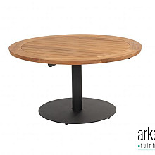 Saba low dining base anthracite round 130/160 X 69 cm Aluminium